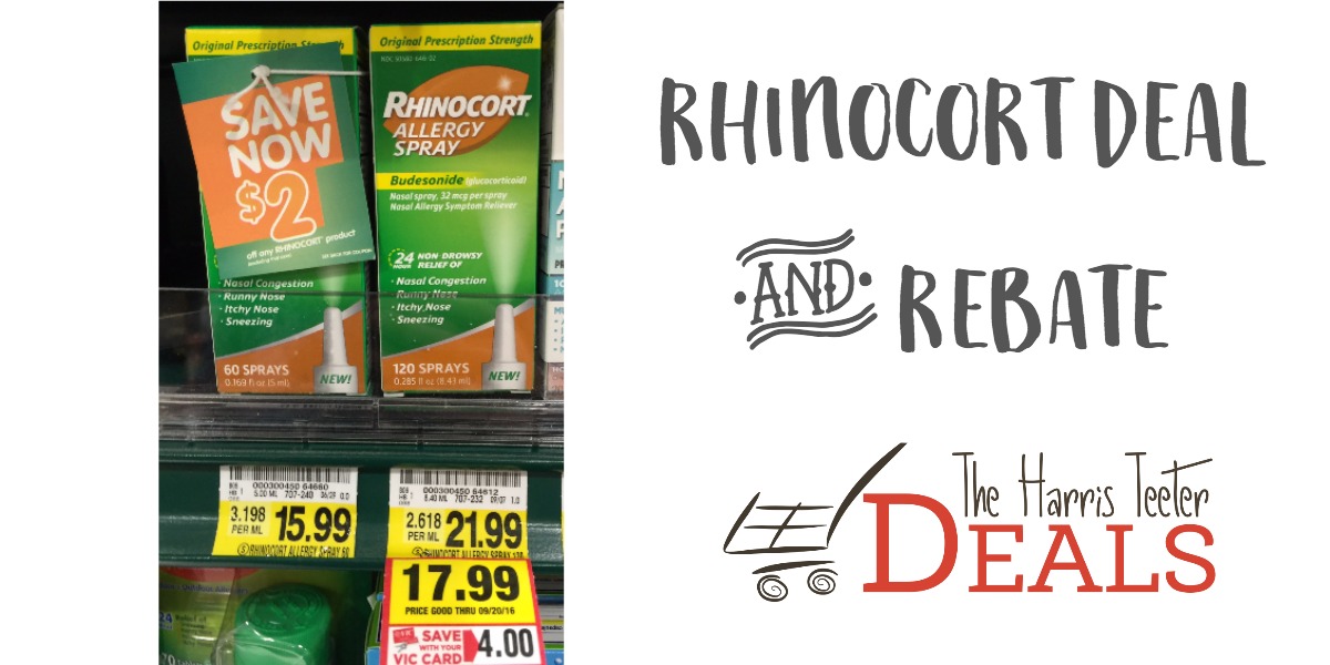 FREE Rhinocort After Coupon Try Me FREE Rebate The Harris Teeter Deals