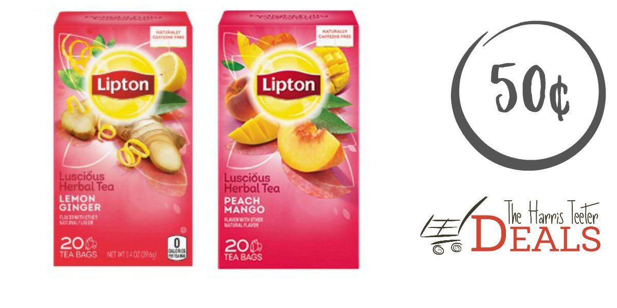 Lipton Herbal Tea 50¢ - The Harris Teeter Deals