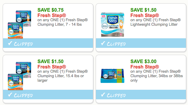 4 NEW Fresh Step Cat Litter Coupons Harris Teeter Deals The Harris 