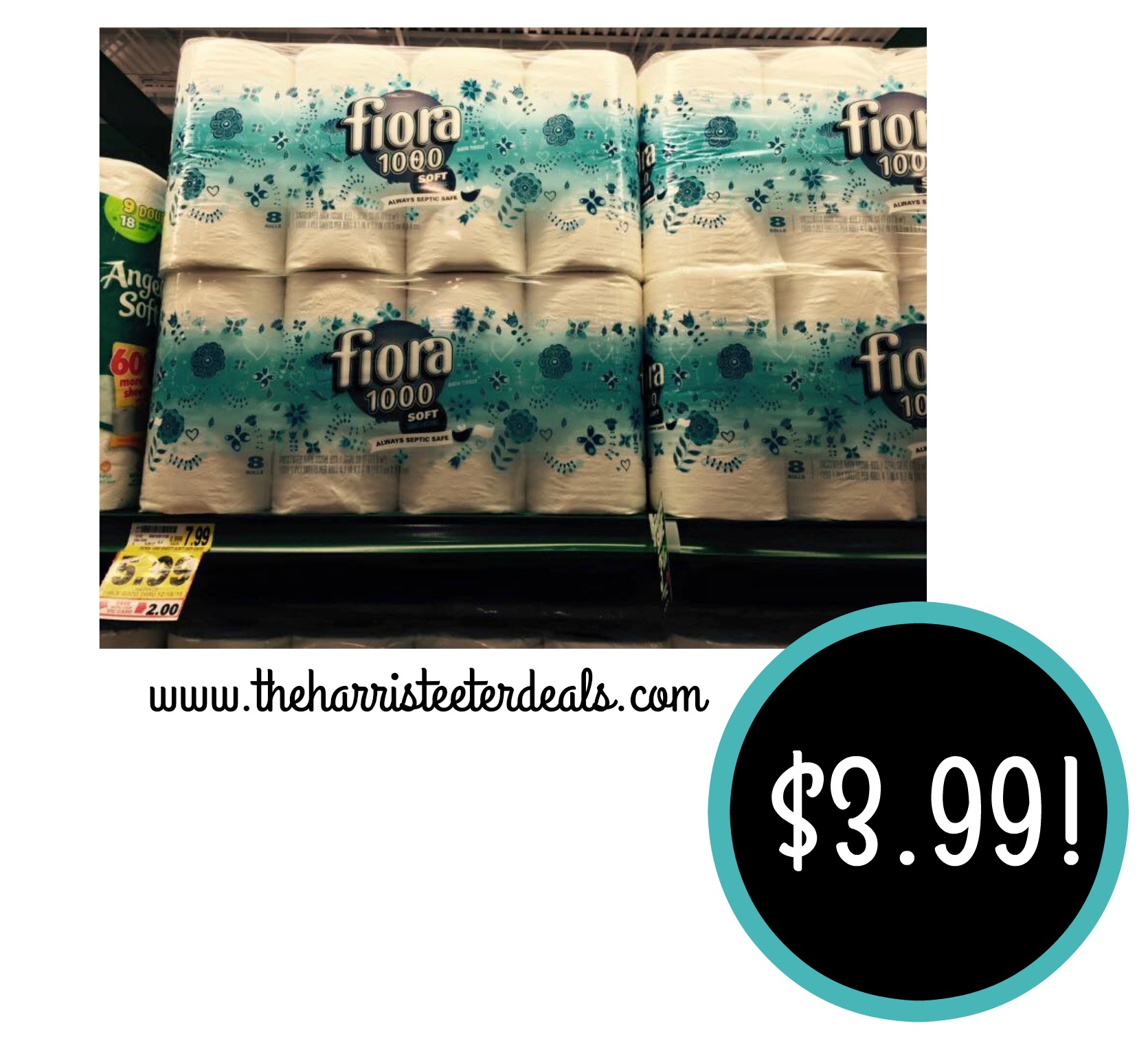 Fiora Bathroom Tissue $3.99! - The Harris Teeter Deals