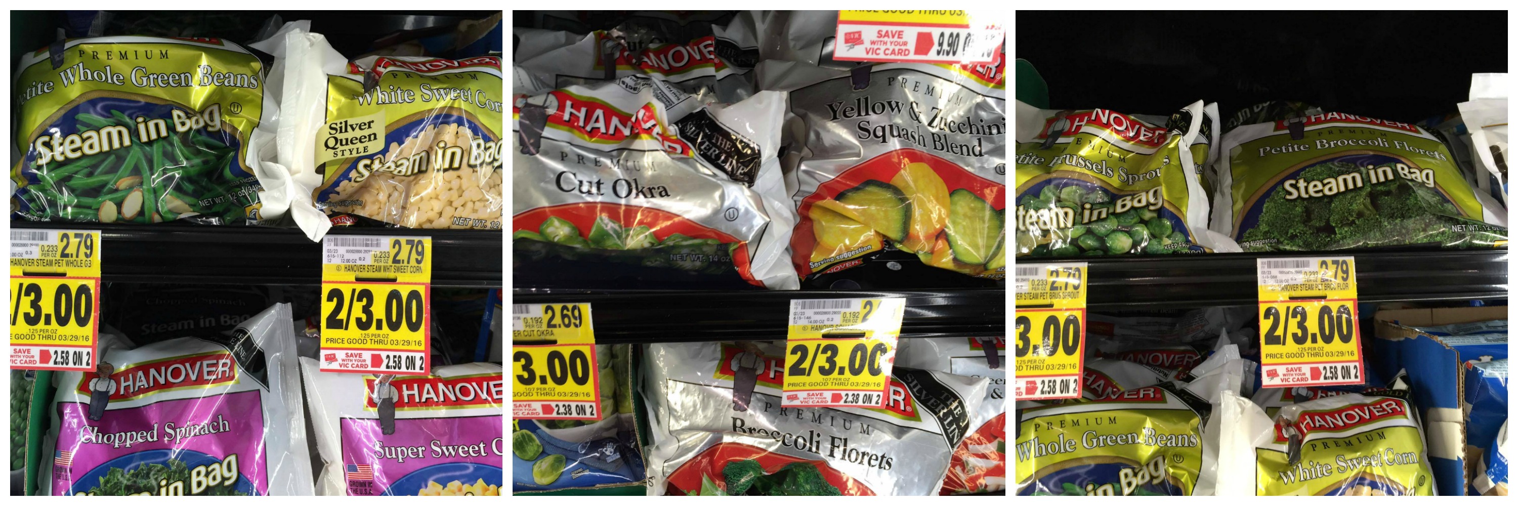 Hanover Frozen Vegetables just $1.00 - The Harris Teeter Deals