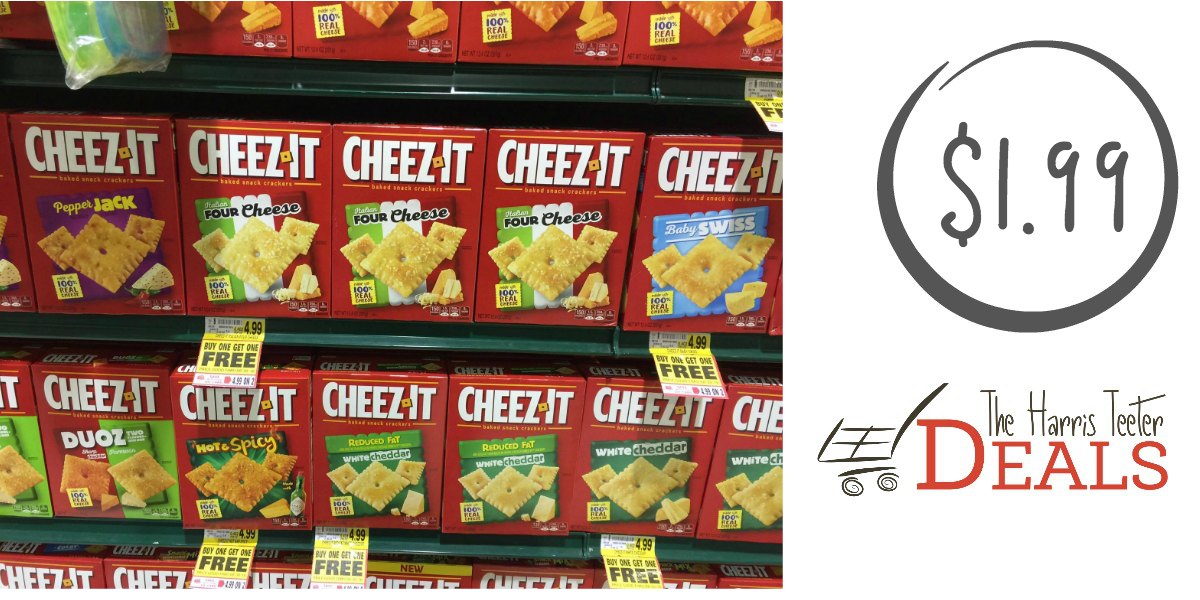 Cheez-It Crackers buy one get one FREE + Coupon! - The Harris Teeter Deals