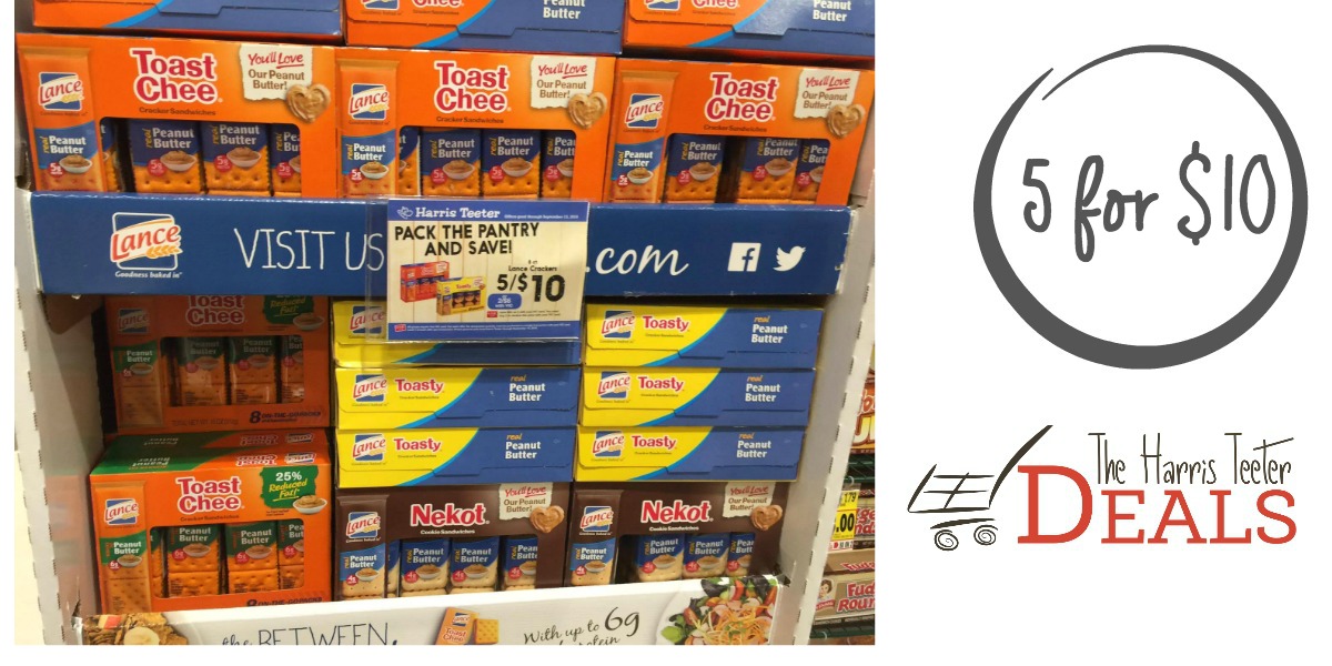 Lance Crackers 5 for $10 {Plus Coupons!} - The Harris Teeter Deals