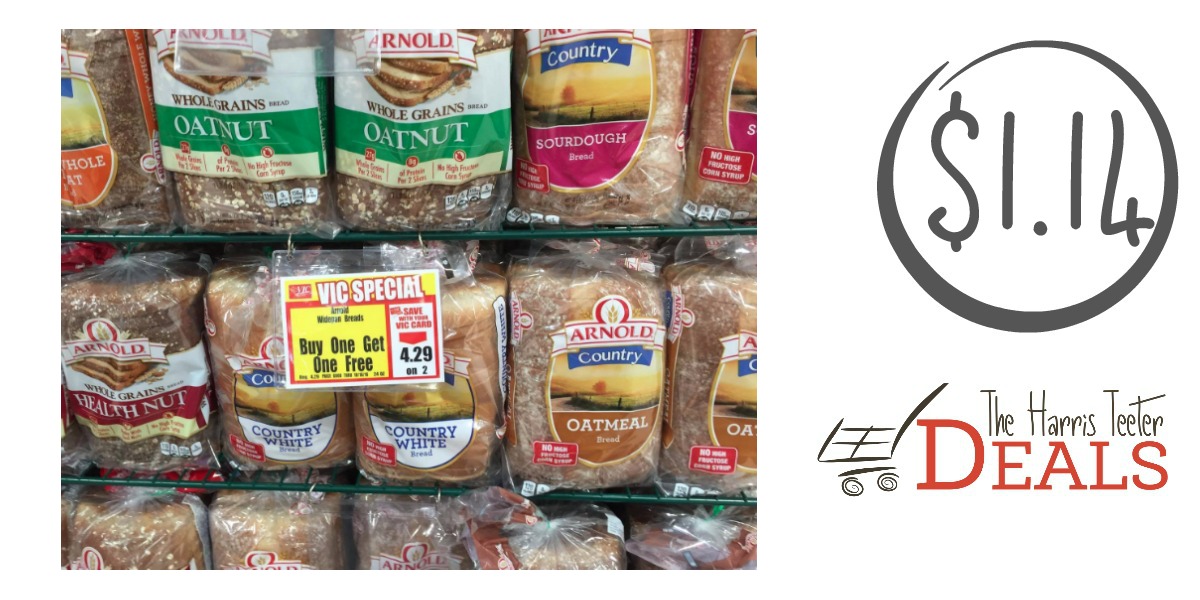 Arnold Bread $1.14 after coupon! - The Harris Teeter Deals