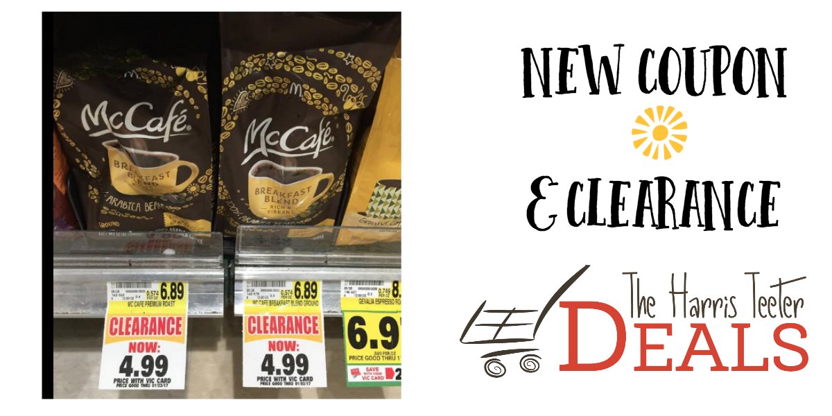 McCafe Ground Coffee Coupon Plus Clearance The Harris Teeter Deals