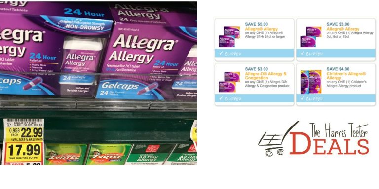 New Allegra Coupons To Print! - The Harris Teeter Deals