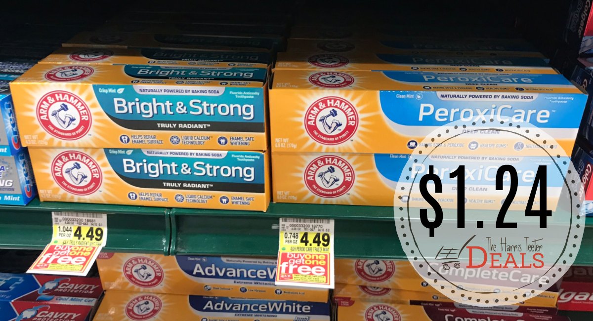 Arm &amp; Hammer Toothpaste $1.24 at Harris Teeter! - The Harris Teeter Deals