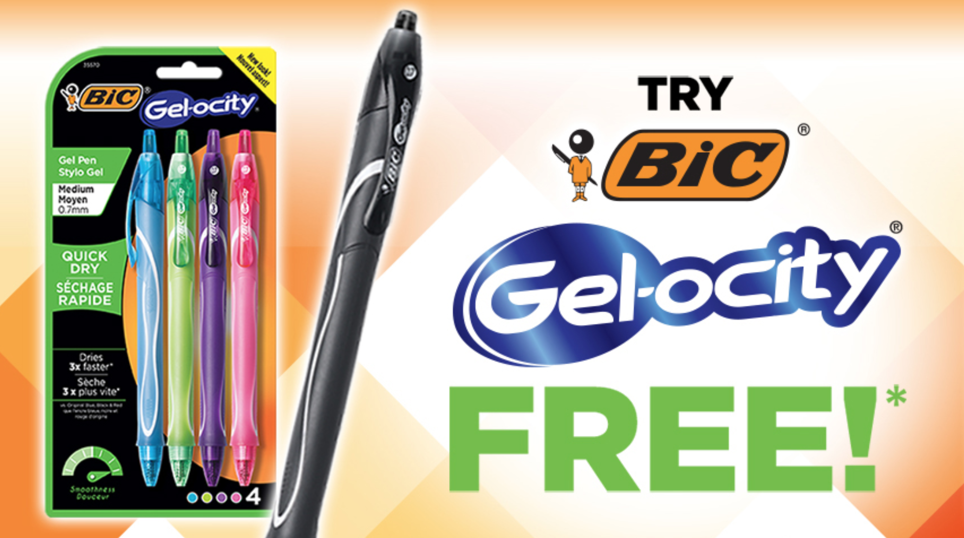 FREE Bic Gel-ocity Pens Rebate! 