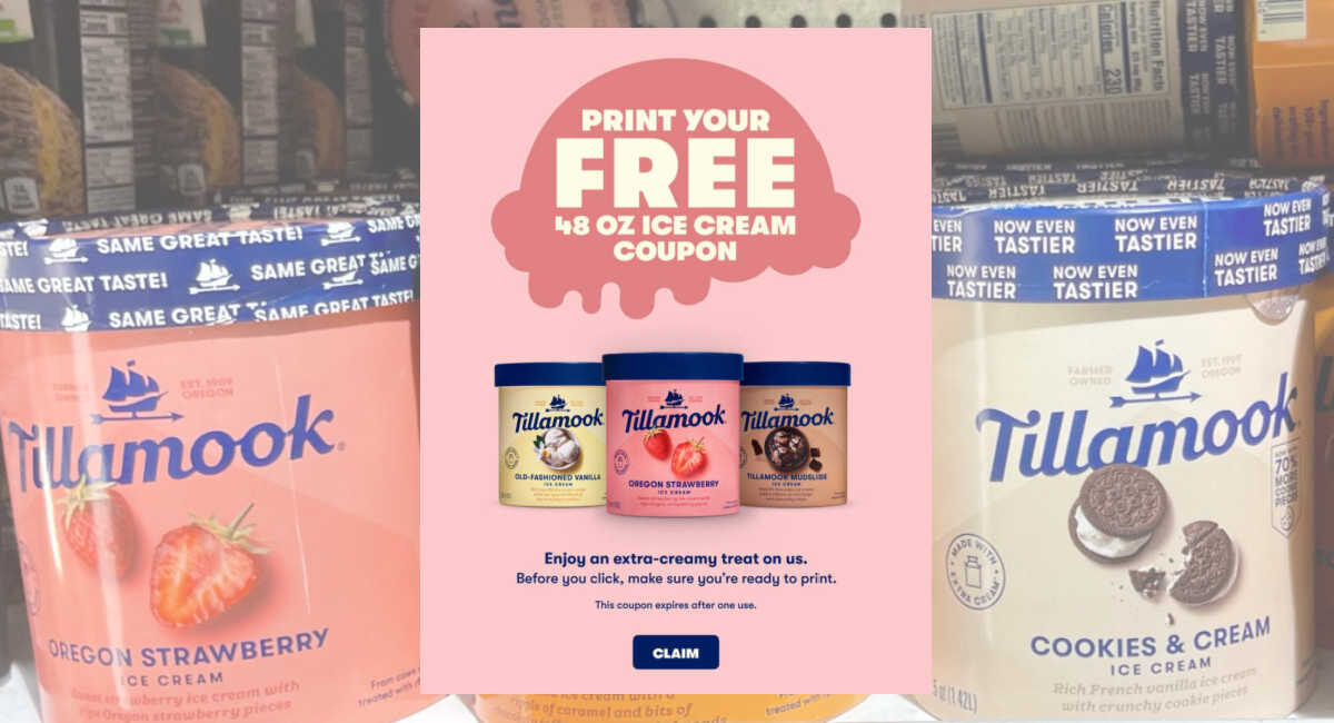 FREE Tillamook Ice Cream Coupon! The Harris Teeter Deals
