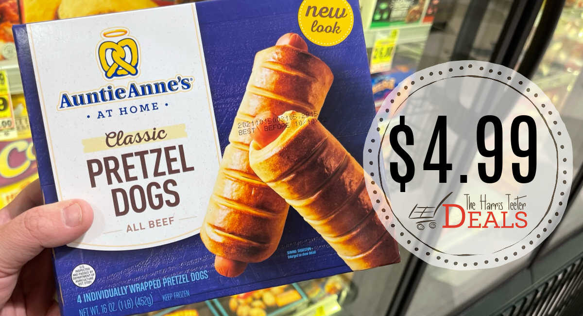 Auntie Anne's Pretzel Dogs 4.99 at Harris Teeter! The Harris Teeter Deals
