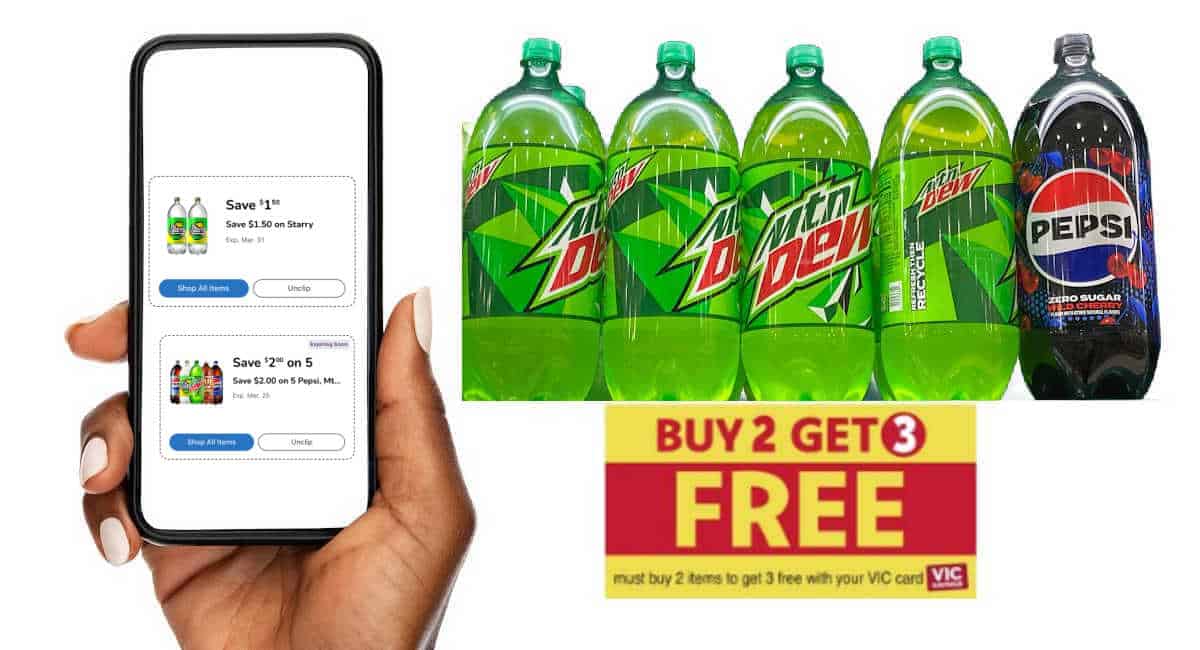 Buy 2 get 3 FREE 2 Liters + Coupon! - The Harris Teeter Deals